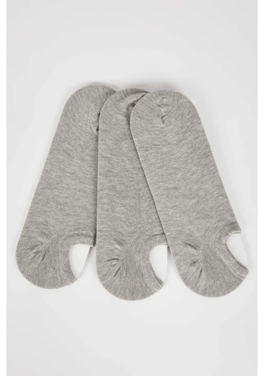 DeFacto Erkek Pamuklu 3'lü Sneaker Çorabı K4595AZNSGR2