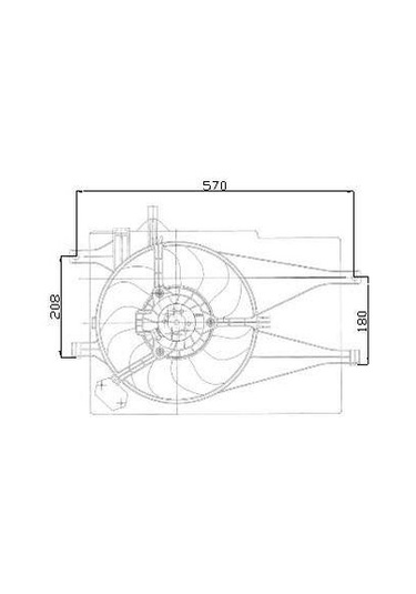 FAN MOTORU DAVLUMBAZLI PALIO ALBEA 1.2 AC KALE 012622202 OEM