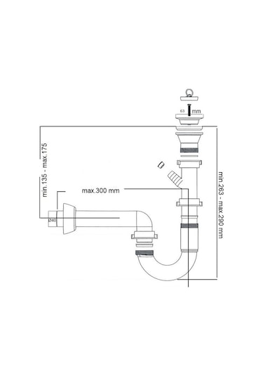 Evye Lavabo Sifon Takımı