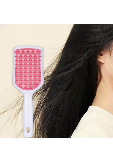 Suntek Dolaşık Açıcı Saç Fırçası Şekillendirici Beyaz