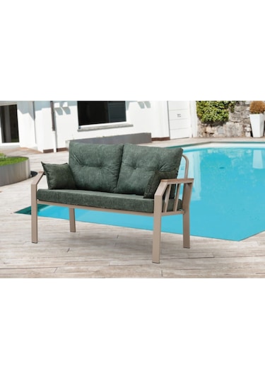 Tu Tienda Kapiçino Metal 2+1+1 Demonte Bahçe,balkon Takımı Yeşil