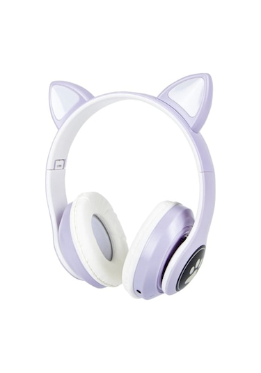 Kedi Figürlü Bluetooth Kulaklık Çok Renkli