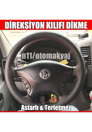 Volkswagen Jetta Oto Direksiyon Kılıfı Dikme