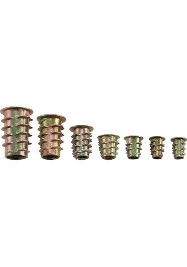 Çok Fonksiyonlu 100 Parça İç Ve Dış Mekan Somunları Alaşım Mobilya Soketi Ucu Vida Soketleri Dişli Astar Çeşitli Alet Seti Ahşap Mobilyalar İçin