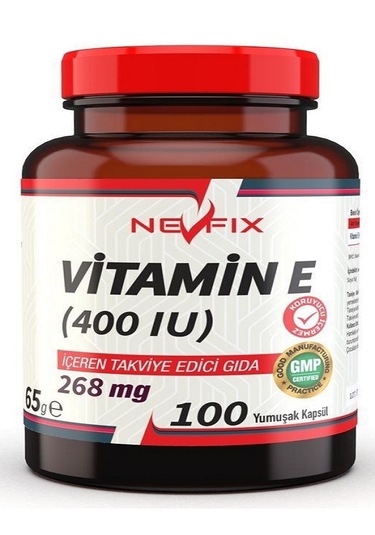 Nevfix Vitamin E 100 Kapsül + Hap Kutusu
