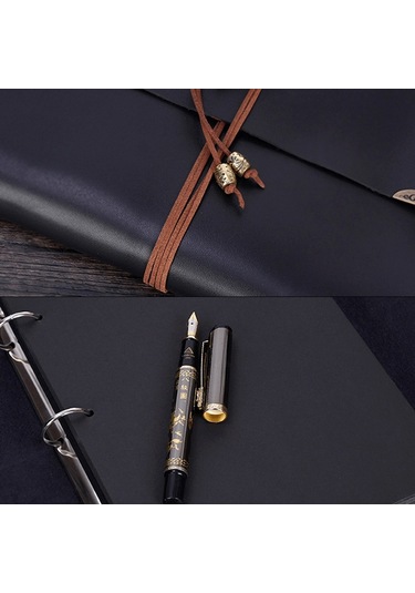 Dıy Yaratıcılık Gevşek Yaprak İmitasyon Deri Retro Aşk Kalp Kilidi Desen Hatıra Fotoğraf Albümü, Boyut: L