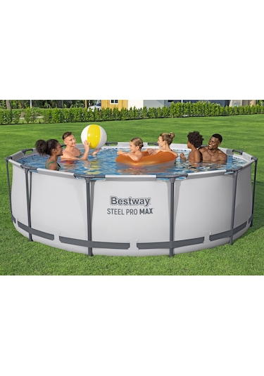 Bestway 56420 Steel Pro Max Yer Üstü Prefabrik Havuz Seti 3,66 M X 1,22 M