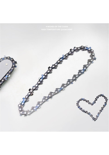 Geeroyoo 24v Şarjlı Akülü Zincirli Testere Aksesuar Seti - 4 İnç Yüksek Dayanımlı Zincir + Kılavuz Plaka