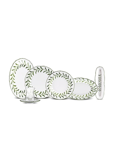 Karaca Oliva 32 Parça 6 Kişilik Kahvaltı Takımı Beyaz