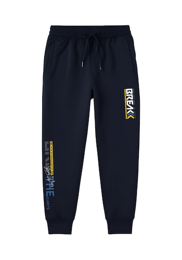 Fyk Kids Baskı Detaylı Cepli Paça Lastikli Erkek Çocuk Eşofman Altı 5'li - Çok Renkli