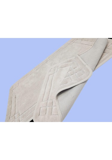 Banyo Paspası 2 Li Set Asos Pudra Desenli