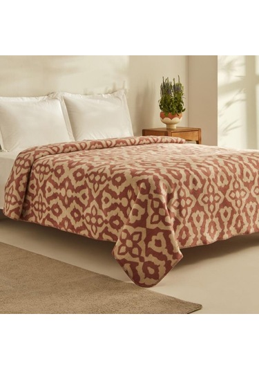 Karaca Home Rina Pembe Çift Kişilik Pamuklu Battaniye Pembe