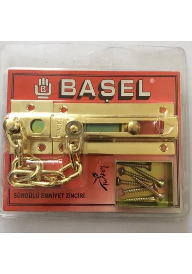 Başel Çelik Ve Ahşap Kapı İçin Emniyet Zinciri Saten Altın Krom Krom-Sürat