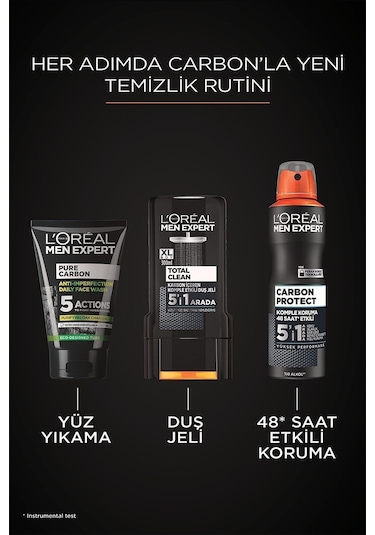 Süper Carbon Protect Anti Perspirant 5'i 1 Arada Erkek Roll On 50..ML