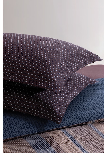 Kelt Saten Çift Kişilik Nevresim Takımı - Lacivert Lacivert