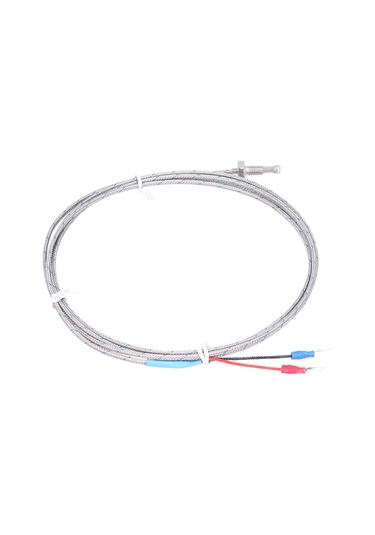 Tenfowee M8 Vida Tipi K-tipi Termokuple Sensörü, 0-600 C Sıcaklık Ölçümü, Cam Fiber Tel, Hızlı Tepki, Petrol-kimyasal Sanayi Uygulamaları