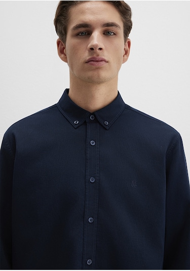Mavi - M Logo Nakışlı Lacivert Gömlek 0211192-70492 Lacivert