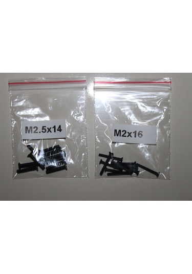 20 Adet 14 16 MM Laptop Vidası Kilitli Poşetli