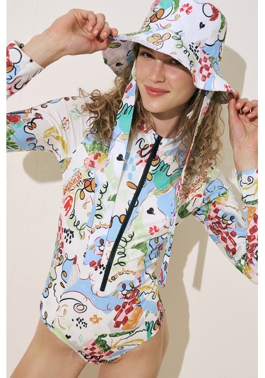 Bağlamalı Bucket Şapka Summer Summer