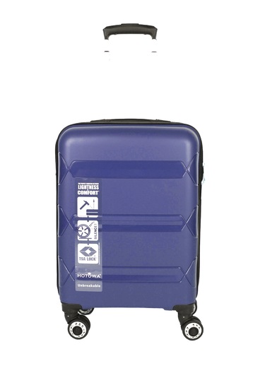Hotowa Gold Pp Valiz 8011 Koyu Mavi Tsa Kilitli Kabin Boy Koyu Mavi