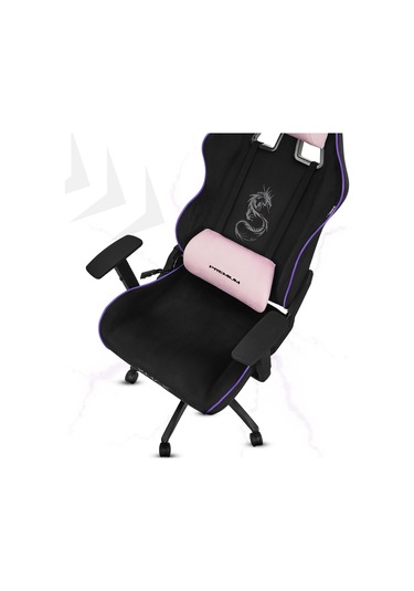 Rio Balerion Terletmez Kadife Kumaş Siyah Gaming Oyuncu Koltuğu - 1 Siyah