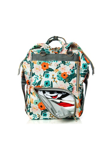Lal Baby Flowers Anne Bebek Bakım Sırt Çantası Çok Renkli
