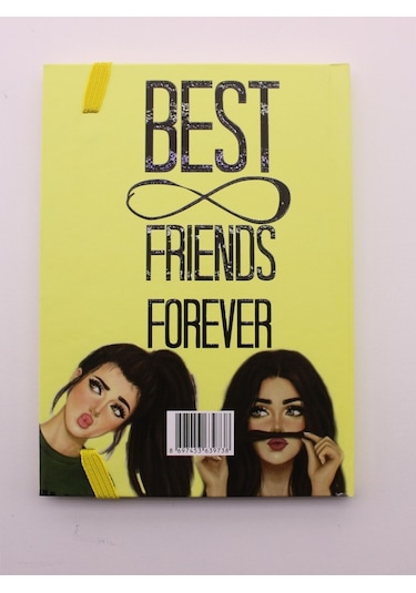 Star Global Lastikli Noktalı Sert Kapak Best Friend Defter