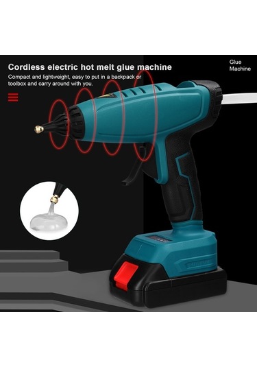 Dancemonkey Elektrikli Sıcak Tutkal Makinesi, Kablosuz Lityum Tabancası