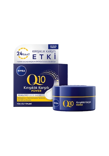 Nivea Q10 Power Kırışık Karşıtı Sıkılaştırıcı Gece Kremi 50 ML