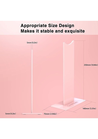 Reedark Onıkuma Kulaklık Askısı - Çıkarılabilir, Pembe Renk, Hafif Ve Taşınabilir, Bilgisayar Ve Masalar İçin