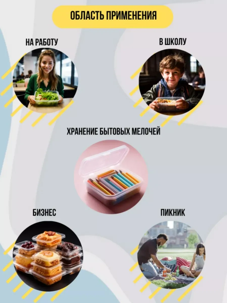 Polipet Kapaklı Tek Kullanımlık Kap 263210918 100 adet