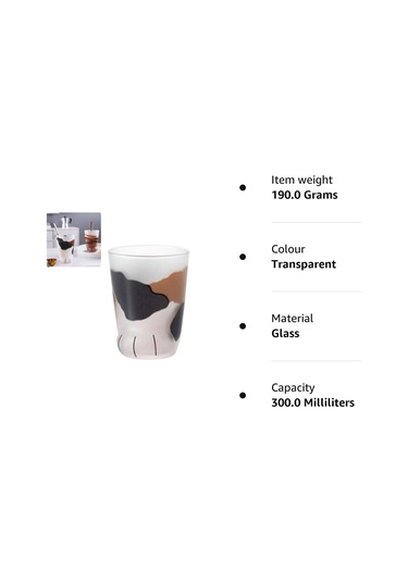 Aşk Kedi Pençesi Cam, Kaplan Pençesi Kupası Ofis Kahve Kupası