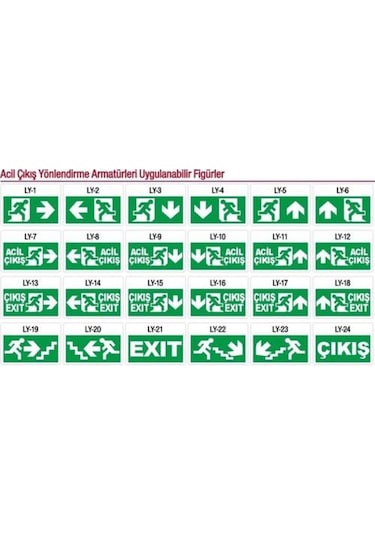 Arsel Dekolite Z Serisi Ae-5213-L Sac Kasa Acil Çıkış Yönlendirme
