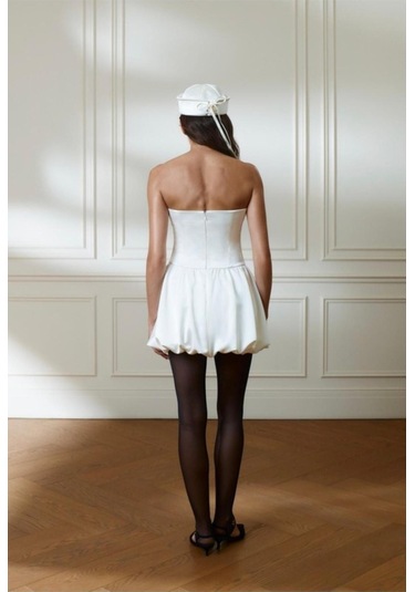 Vesta After Parti Elbise Beyaz