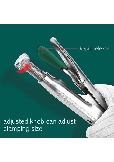 1 Adet 5 /7 /10 İnç Kilitli Pense Yuvarlak Burun Kaynak Aracı Düz Çene Kilit La111407