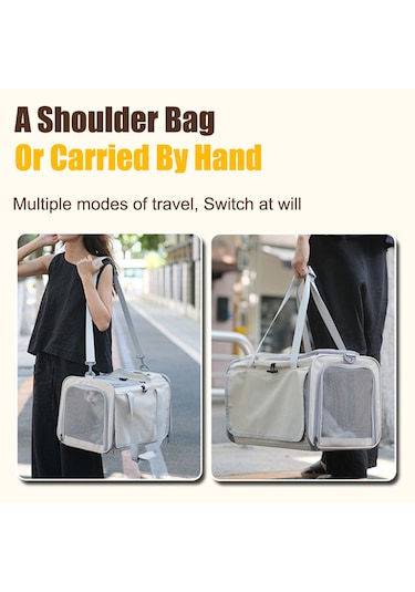 Moveevo Eller Serbest Seyahat Çantası: Nefes Alabilir, Katlanır Kedi/köpek Taşıma