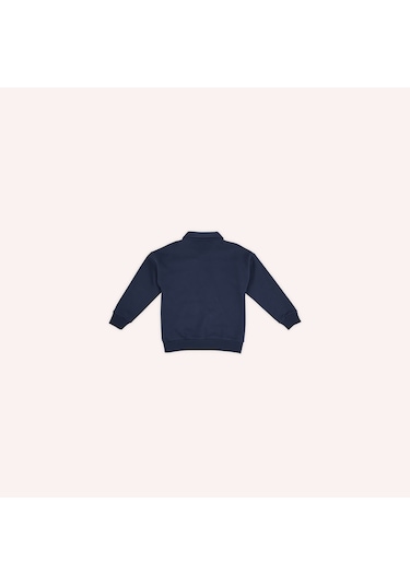 Panço Erkek Çocuk Yakalı Sweatshirt Lacivert 2421bk08028-4792 001 Lacivert