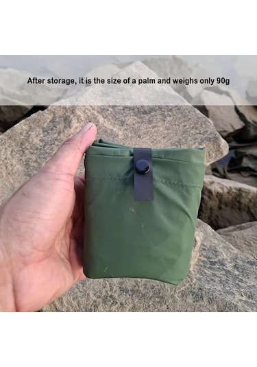 Chuangyinshop Hafif Şişme Koltuk Minderi - Gri Kamp Plaj Sandalyesi Katlanır Portatif Gri