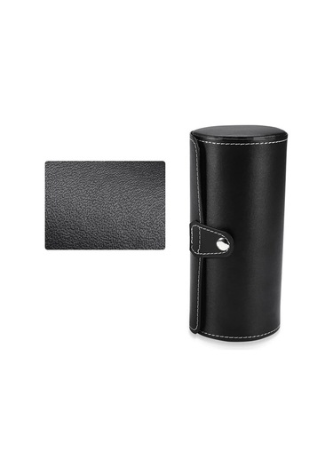 Soulader Seyahat İçin 3 Yuvalı Şık Saat Ve Takı Saklama Kutusu, Mücevher Organizer, Sundurma Tasarım Saat Kutusu, Siyah Renkli Aksesuar Kutusu Çok Renkli