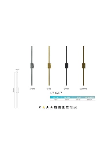 Goya Dekoratif Aplik 12w Led - Eskitme