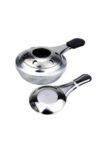 Kosona Pratik Ev Ve Bahçe Mini Alkol Ocağı - Çelik Yapı, Isı Regülatörü, 16cm, Fondue Ve Çorba Isıtma İçin Taşınabilir Paslanmaz Çelik