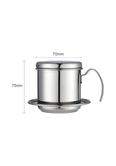 Fastbuy Siyah Paslanmaz Çelik Vietnam Damlatmalı Kahve Filtresi - 304 Kalite Kupa Diğer