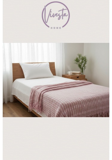 Yumuşacık Scotch Battaniye 150 200 Cm Sıcak, Şık Ve Konforlu Tasarım Pembe