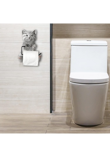 Suntek Tuvalet Kağıdı Rulosu Tutucu Komik Otel Tuvaleti Duvara Gri