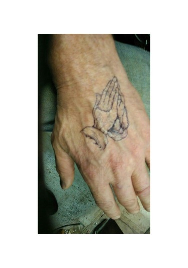 Geçici Çift El Tespih Dua Ruhani Temas Parmak Tattoo Kol Bilek Dövmesi