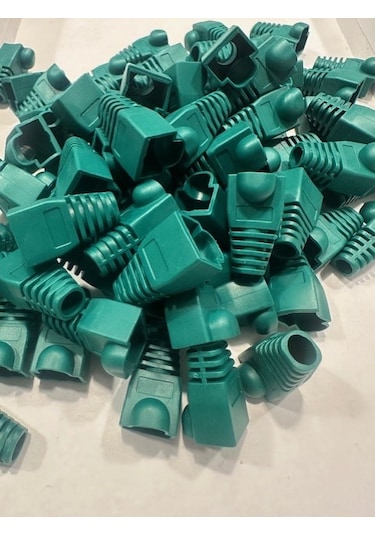 Yeşil Rj45 Kılıf Yeşil Cat6 Kılıf Yeşil Cat5 Kılıf 100 Adet