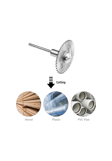 Yifomall 44 Parça Mini Daire Testere Seti - Metal, Cam Ve Seramik Kesme İçin Çok Amaçlı Elektrikli Alet Aksesuarları