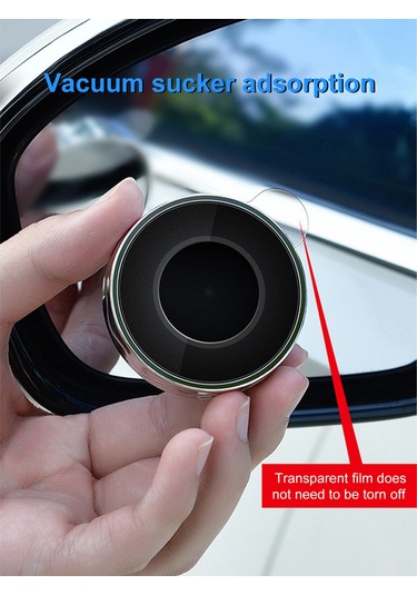 Neevoyu Araç Geri Görüş Ayna Seti, Süper Tutuculu 150 Krvatur, 360 Ayarlanabilir Geniş Açı, Blind Spot Gözlem, Beyaz 2 Adet