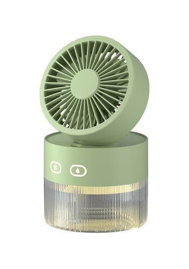 Om008 Masaüstü Katlanabilir Sprey Usb Su Soğutma Fan Yeşil Uıo2w5 Yeşil