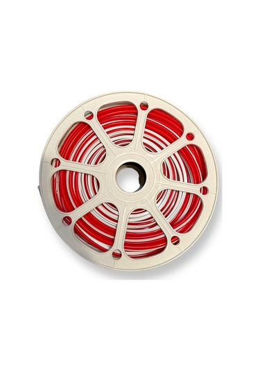 Ikinci Nesil Kırmızı Difüzör 5 Metre 6mm Neon Led Silikon Şerit Kapağı Led Şerit İçermez Kırmızı